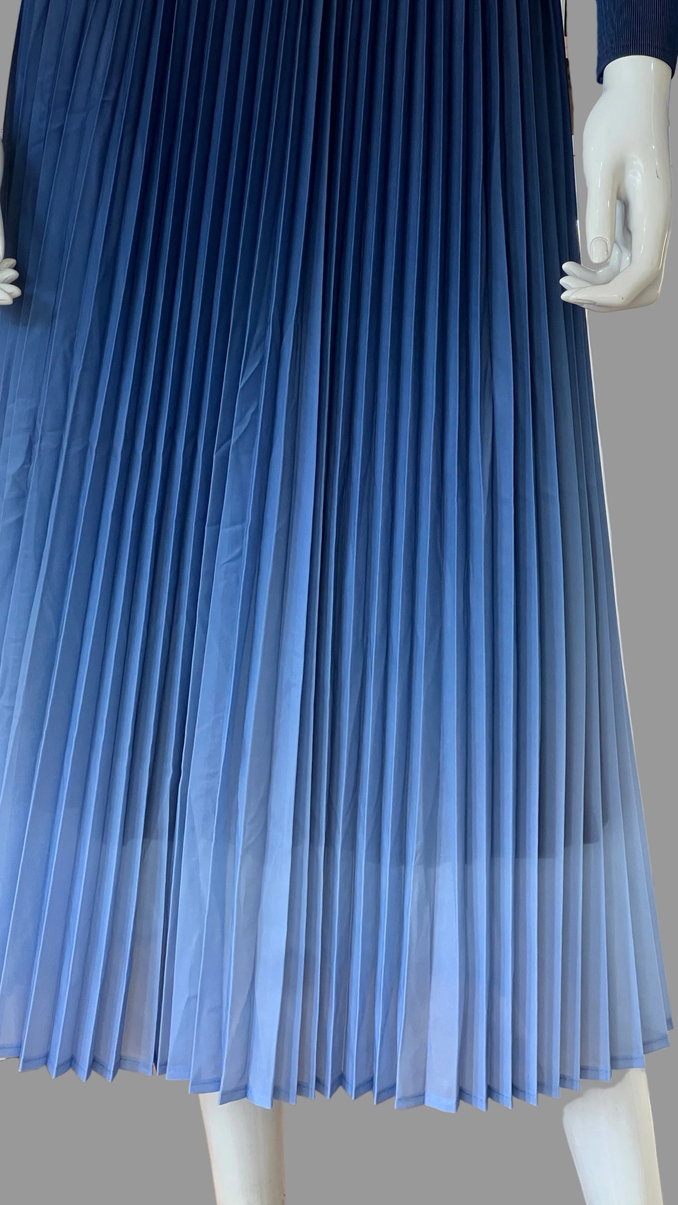Imported Pleated Maxi Dress - Super Stretch