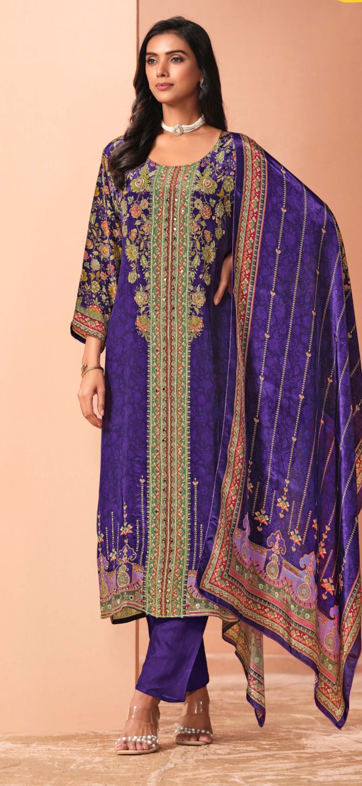 Alka pure grape pakistani suit