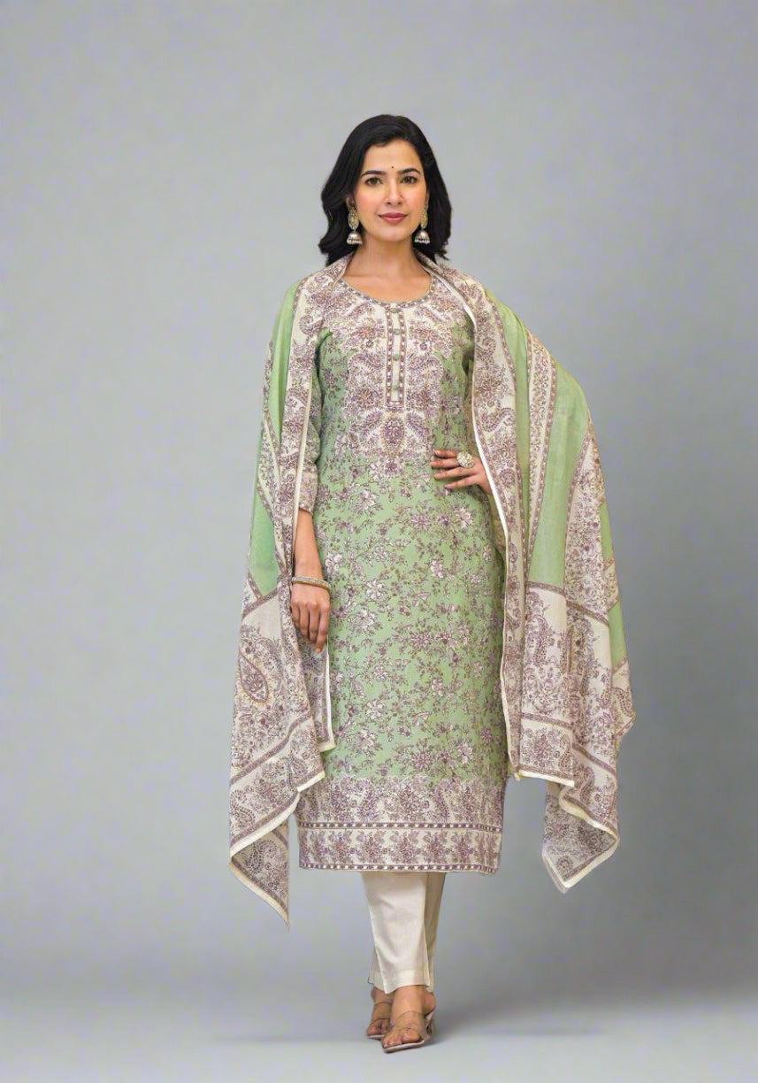 Absya printed cotton suit