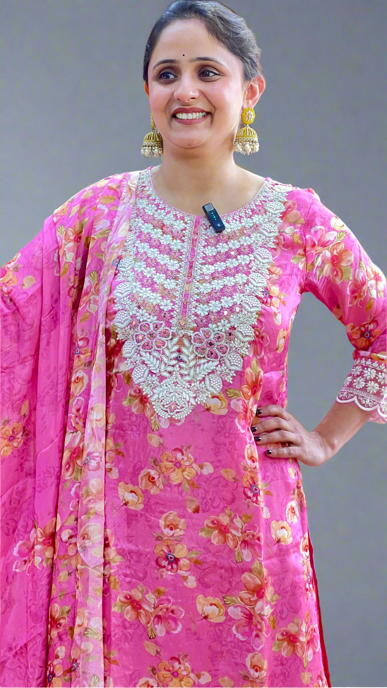 Amya pure grape garara suit