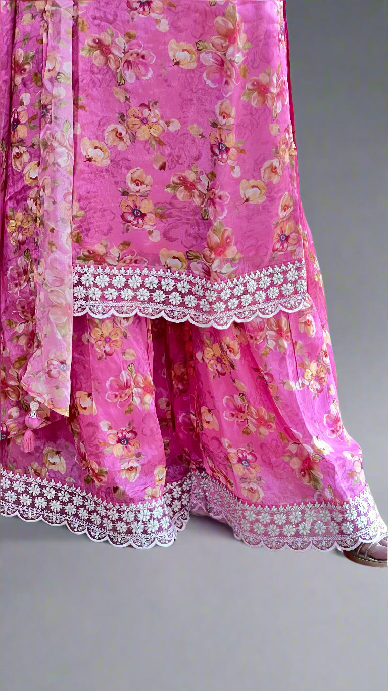 Amya pure grape garara suit