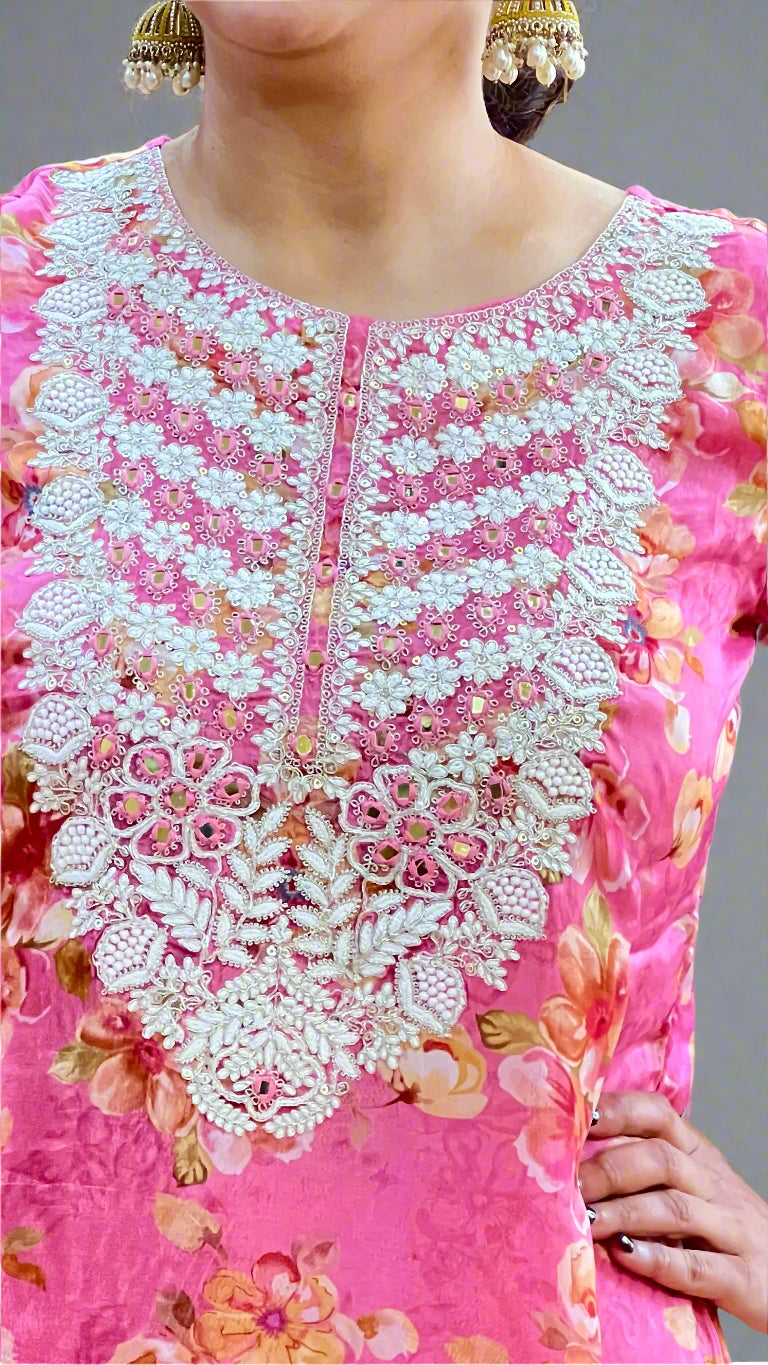 Amya pure grape garara suit