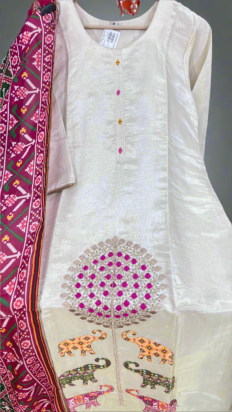 Afsana glass tissue suit