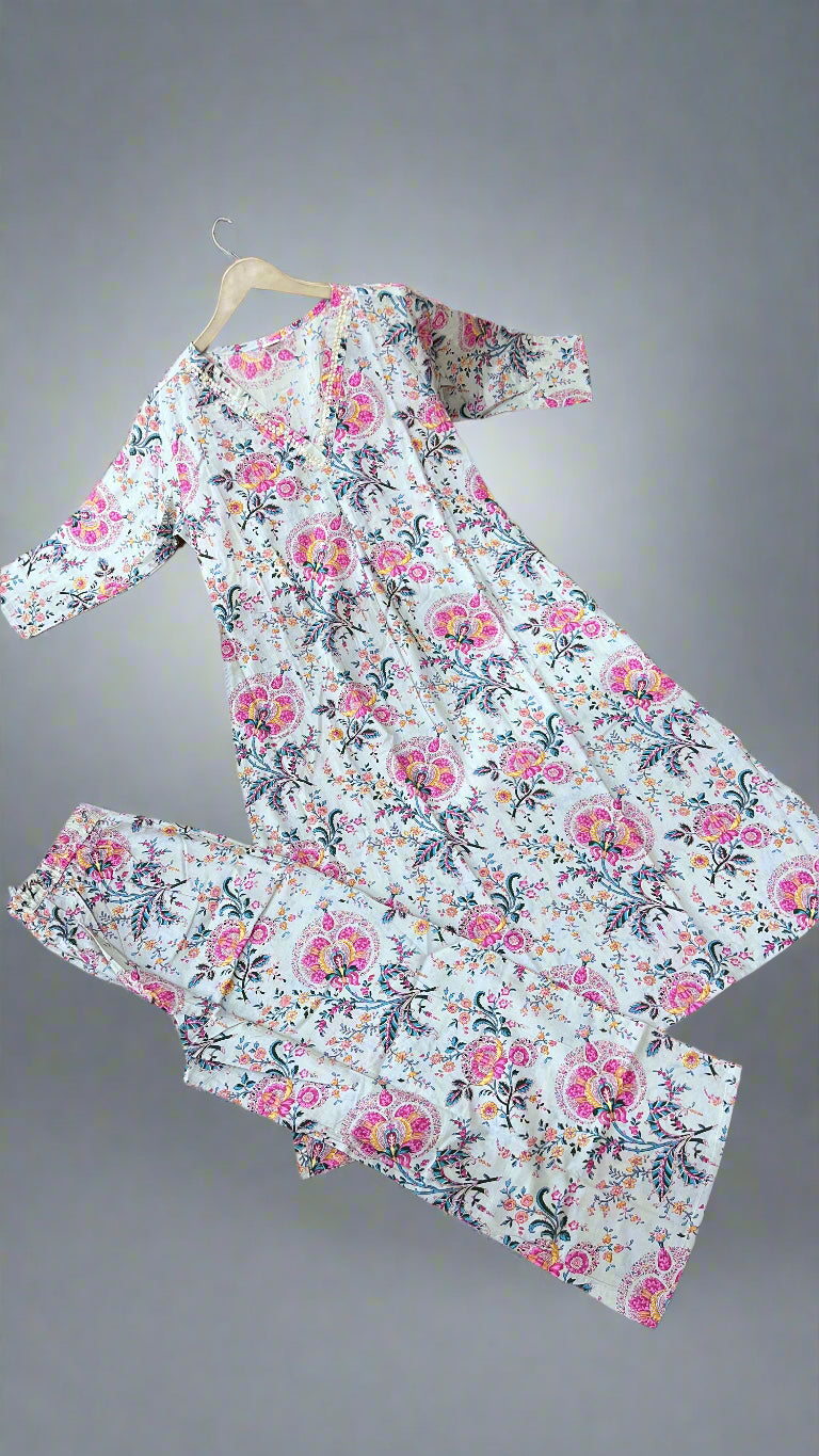 avni pure cotton cord set