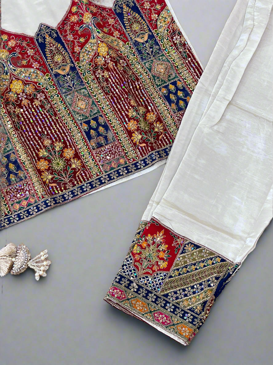 anamya pure glass tissue suit