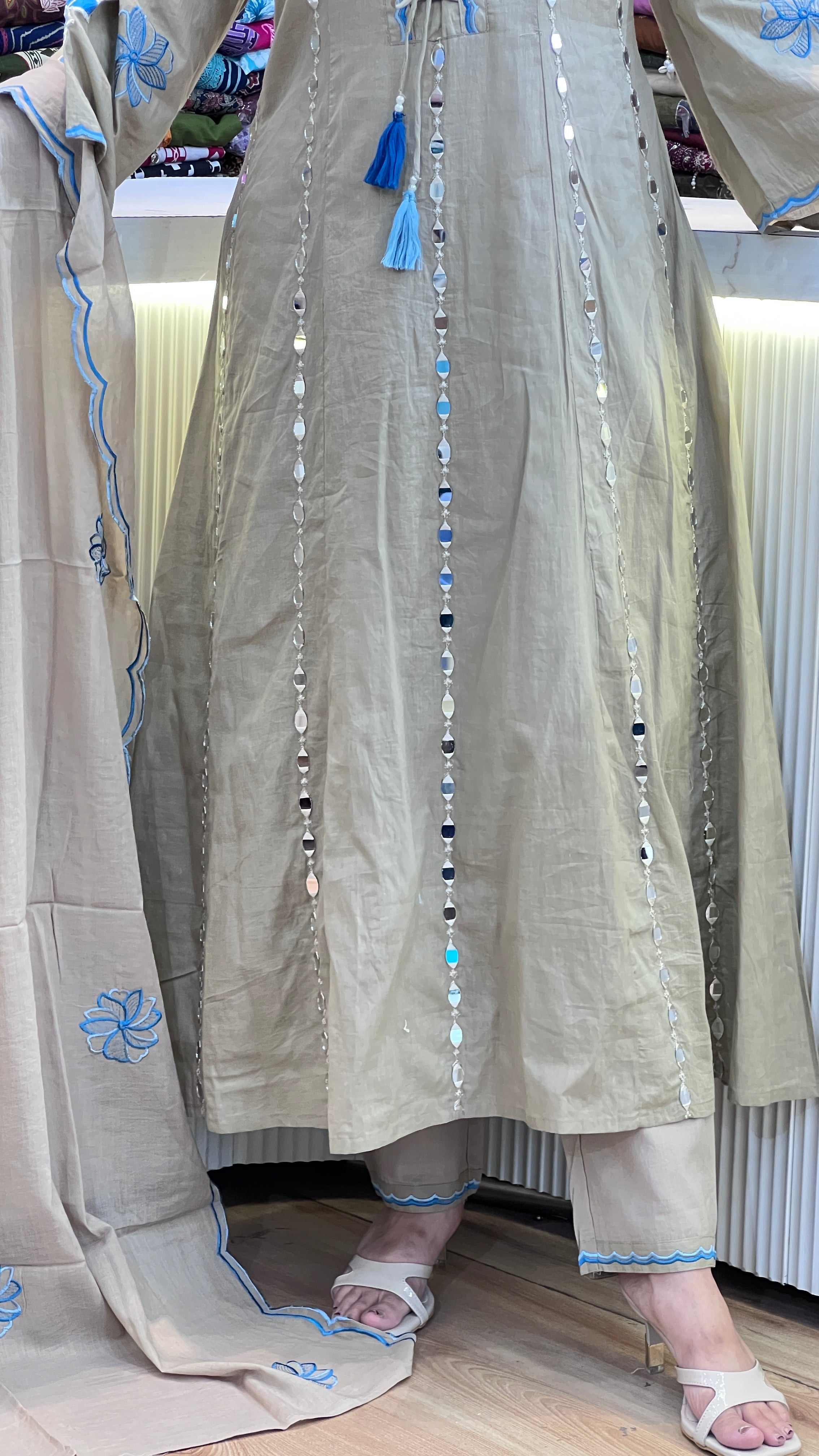 Mul cotton anarkali suit ( sdw 1667 )