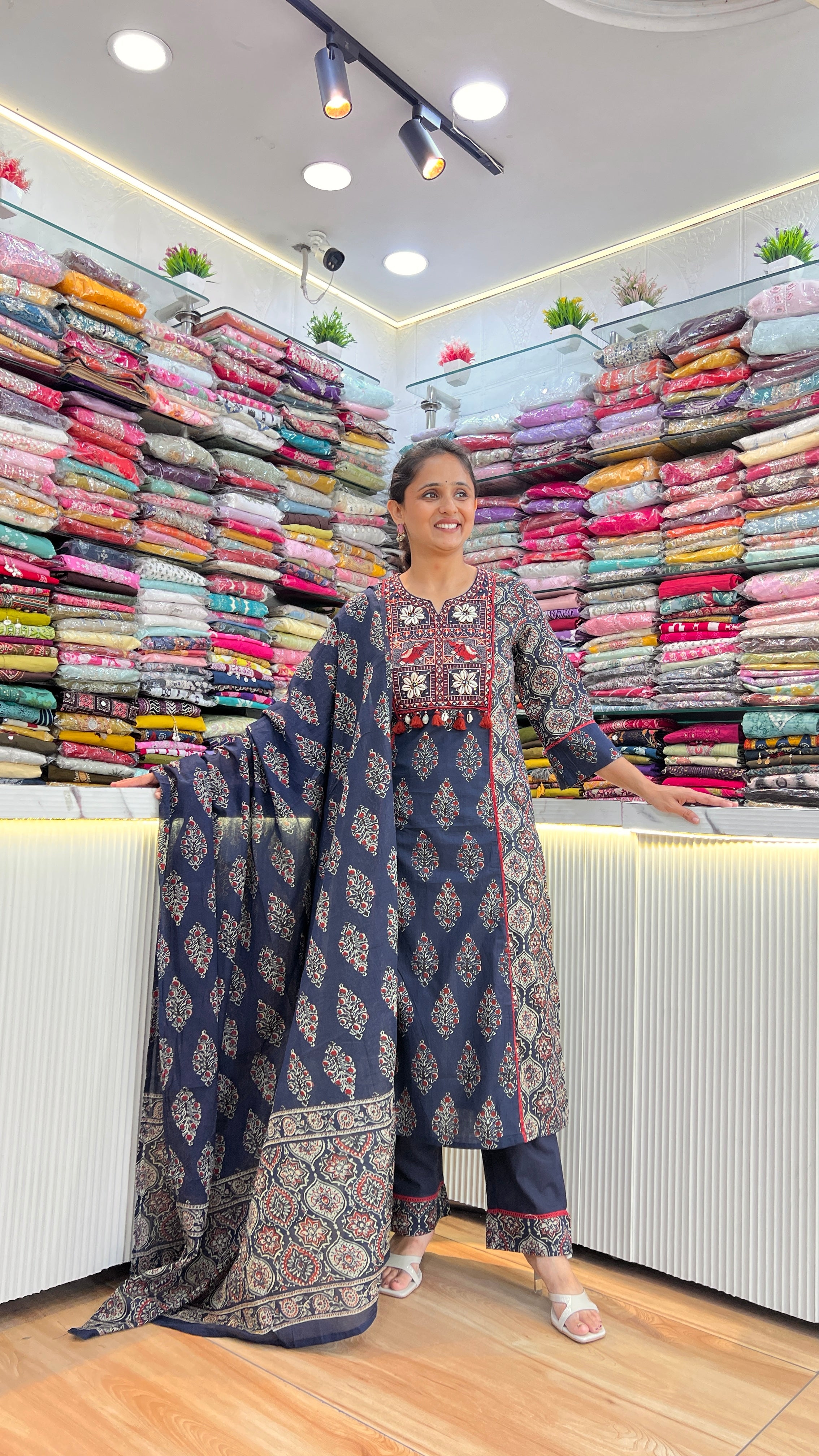 Kalam cotton suit ( gj 10667 )