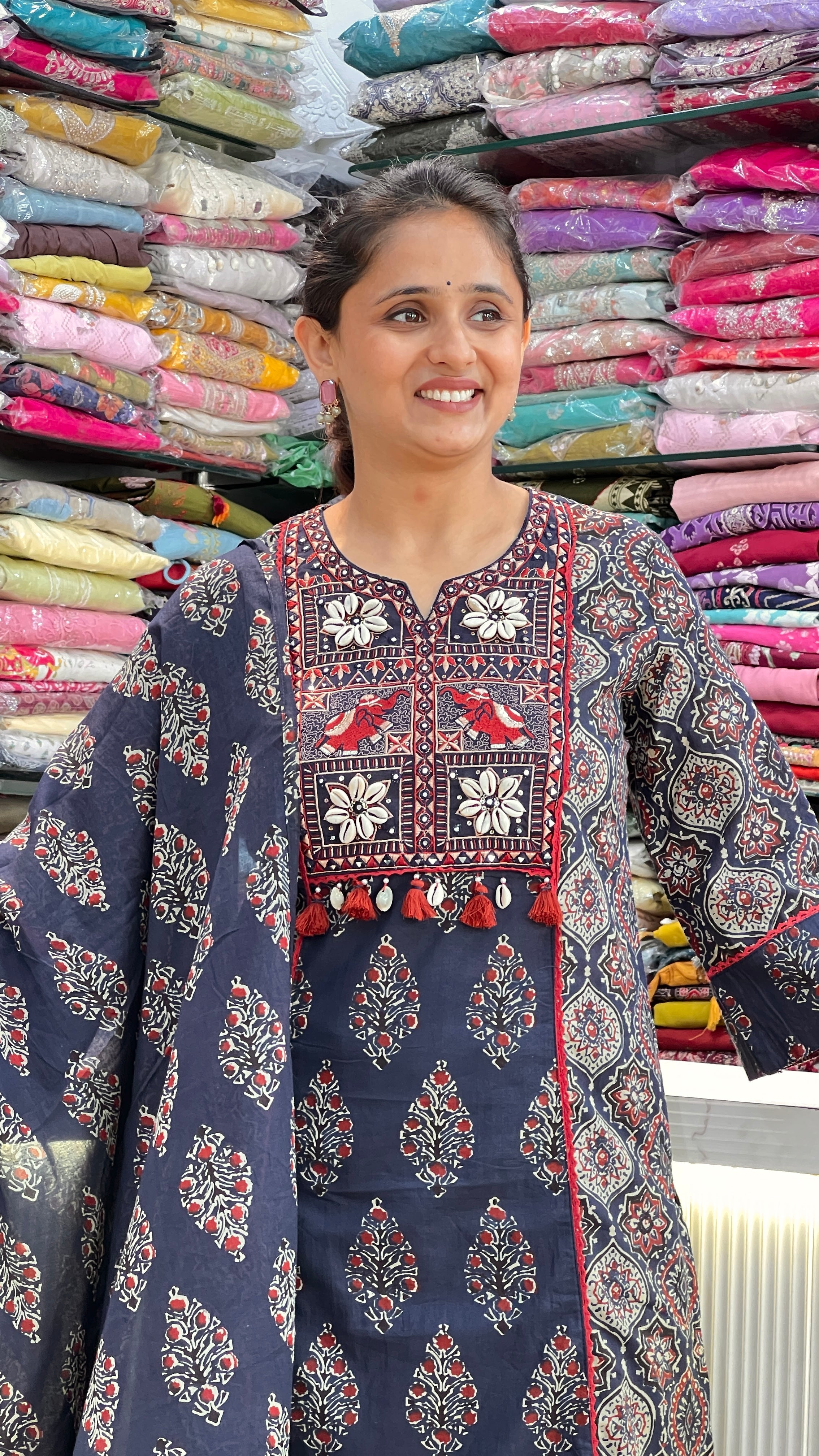 Kalam cotton suit ( gj 10667 )
