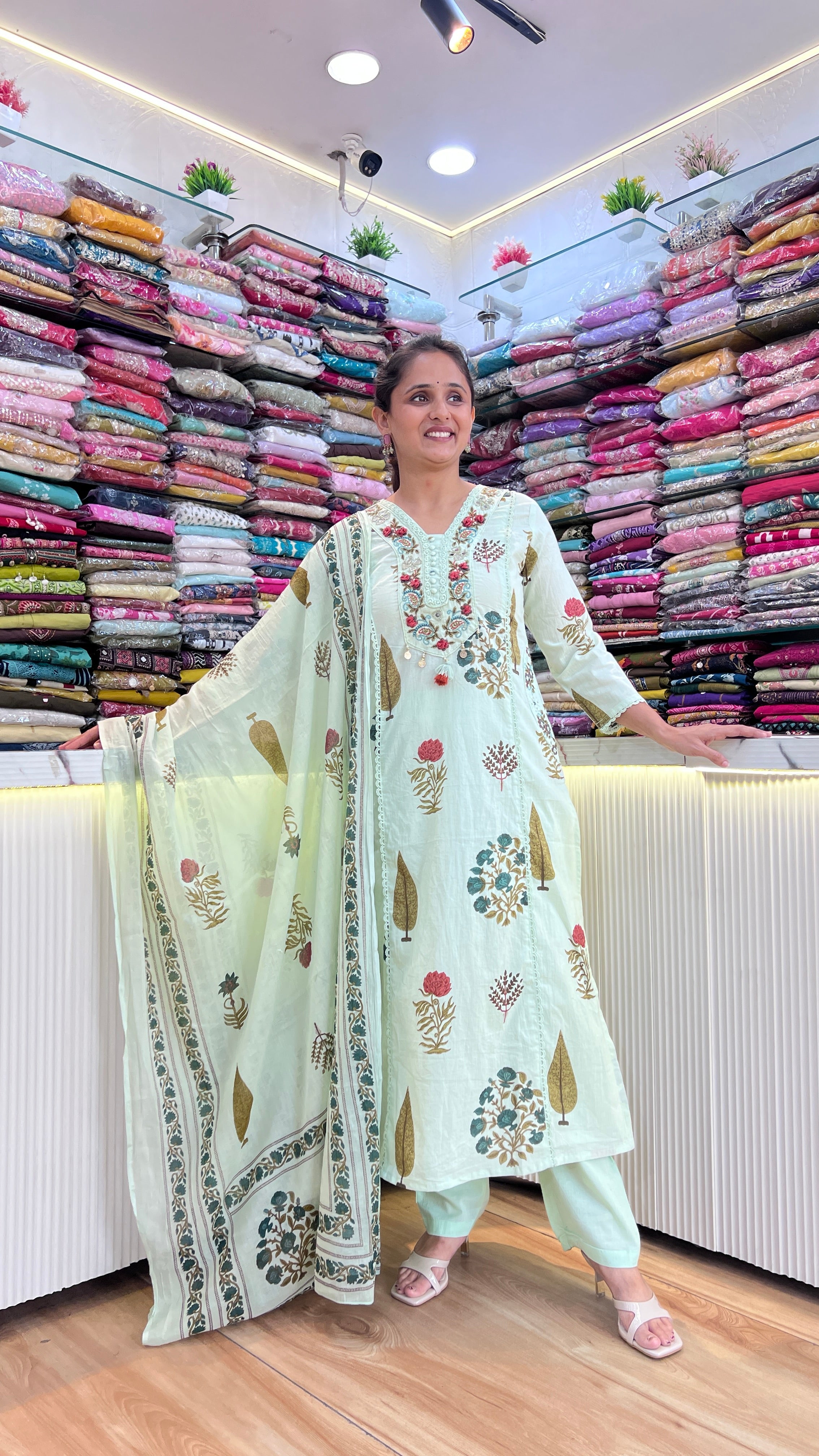 Designer cotton suit ( gj 11067 )