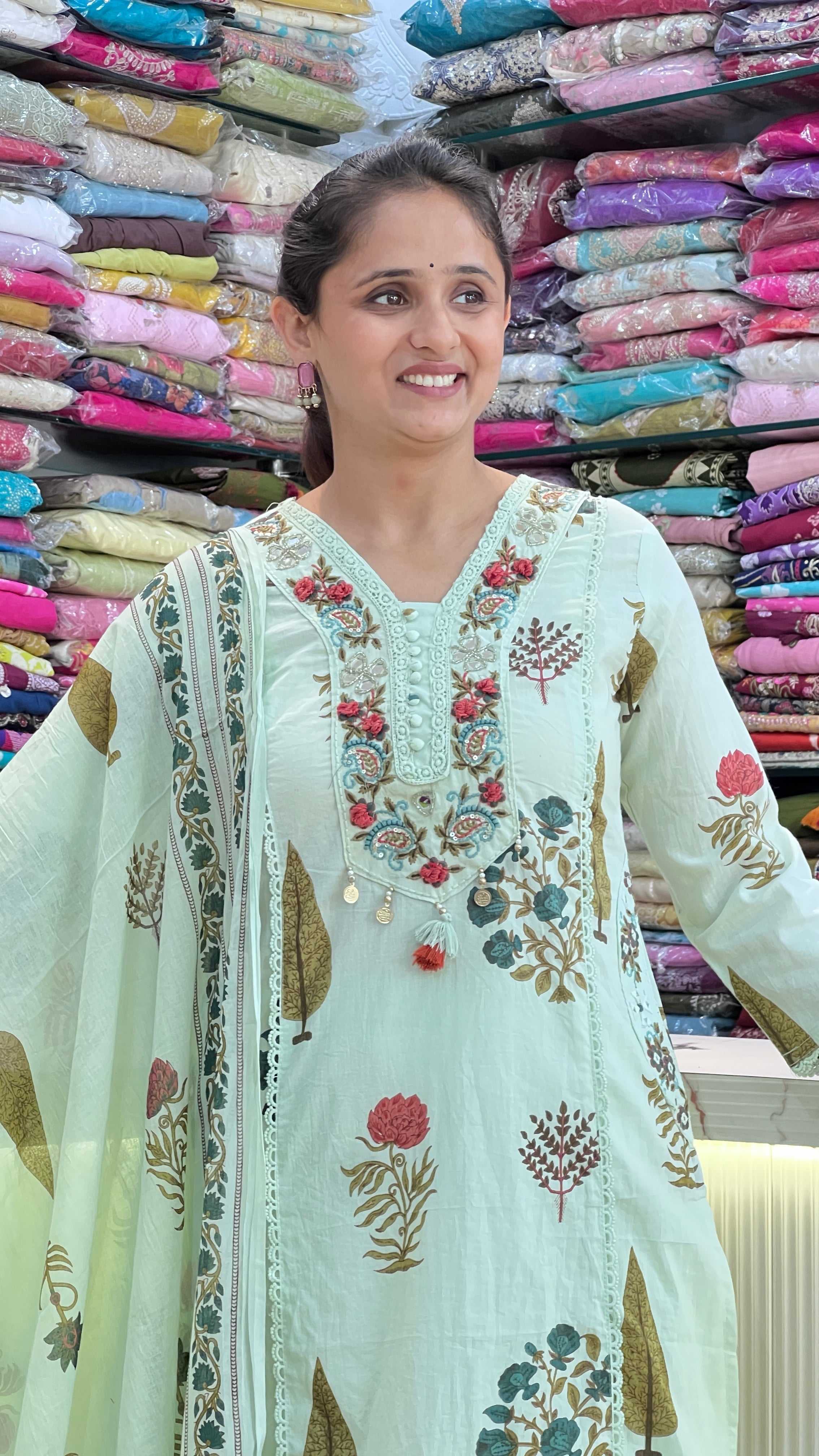Designer cotton suit ( gj 11067 )