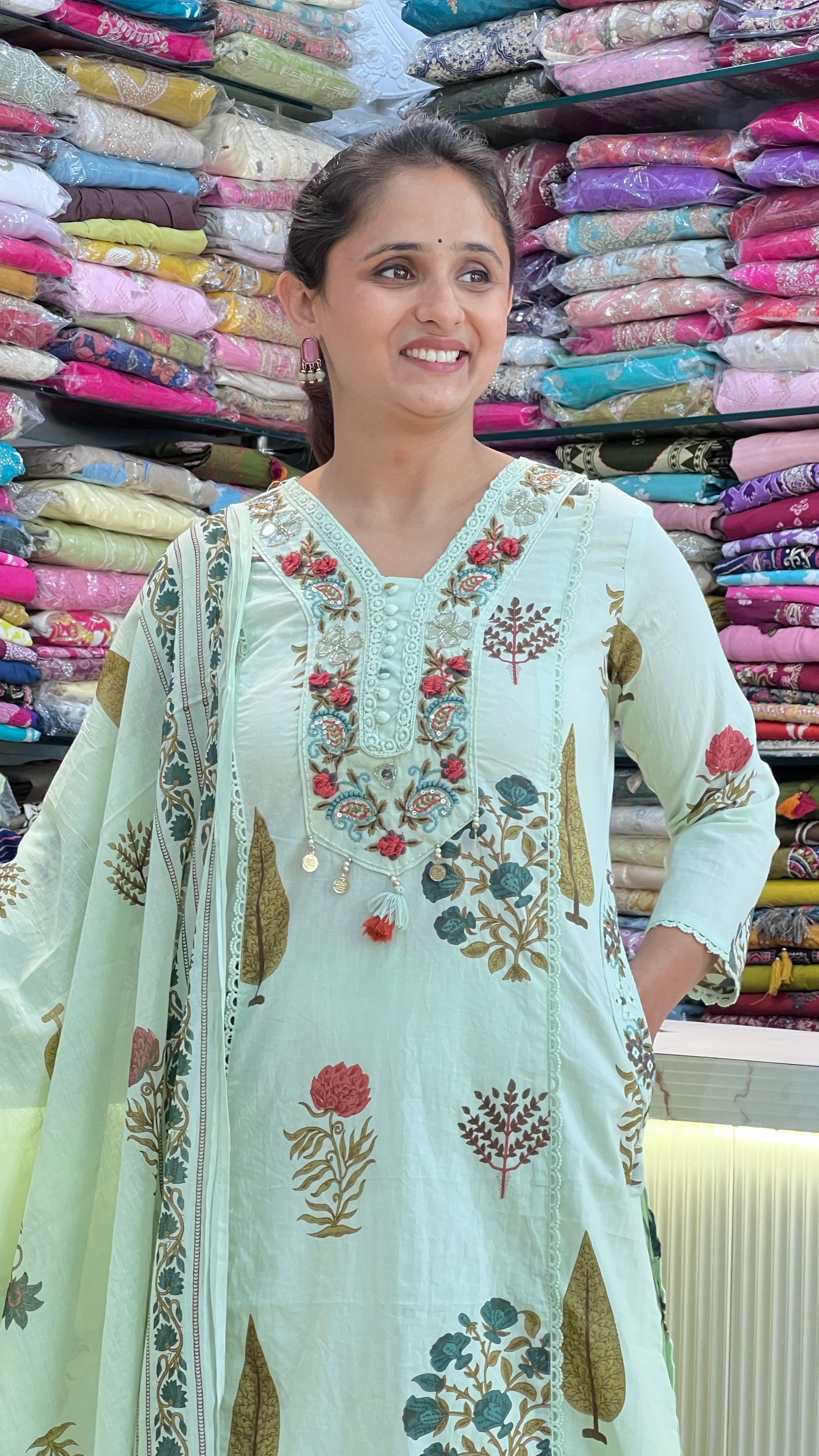 Designer cotton suit ( gj 11067 )