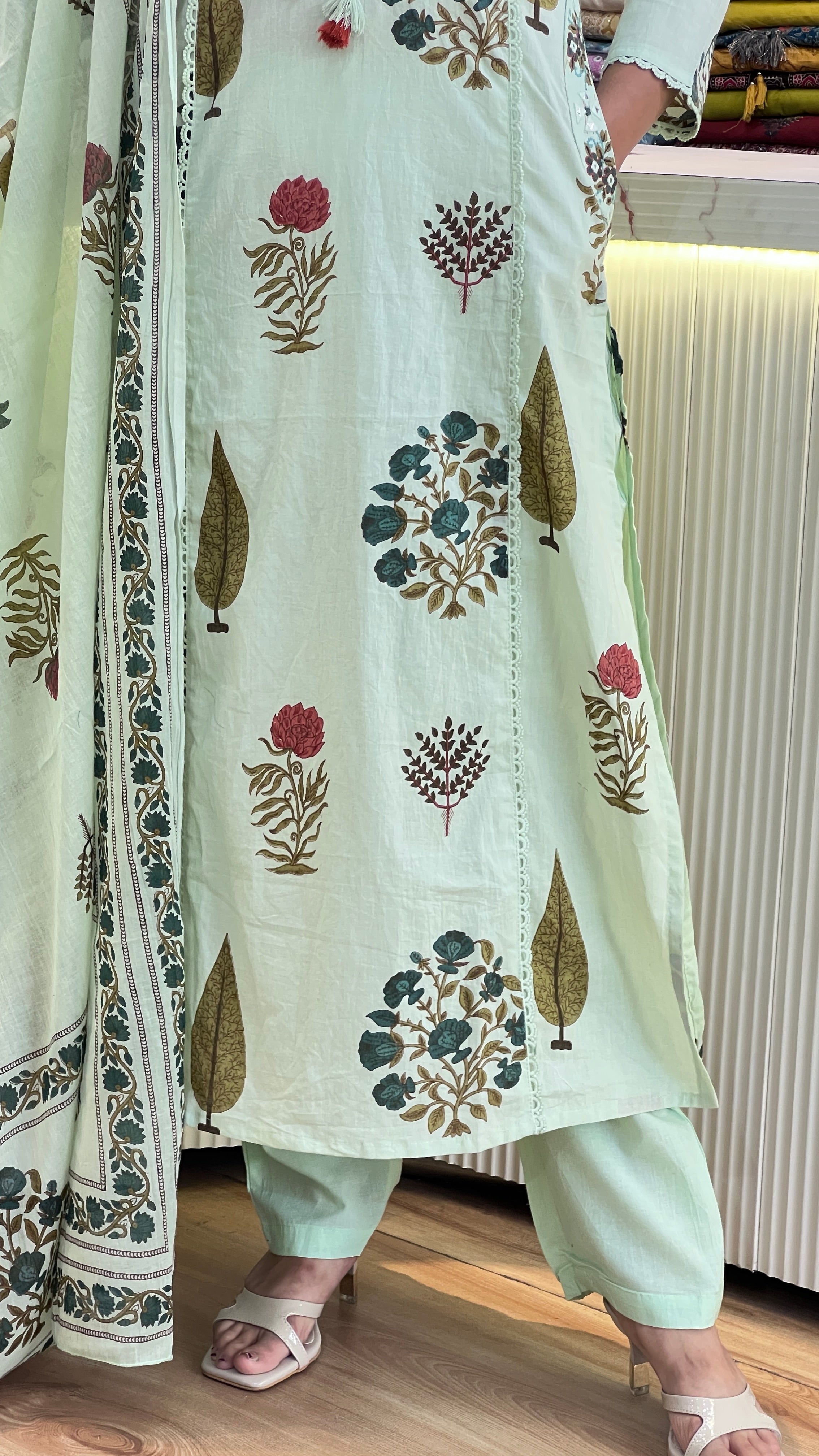 Designer cotton suit ( gj 11067 )