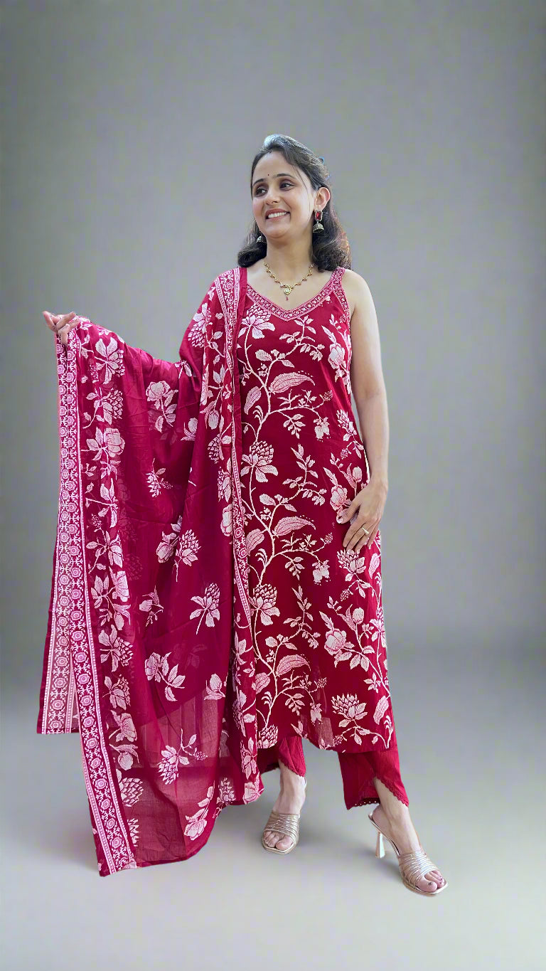 Ahana cotton suit (without sleeves)