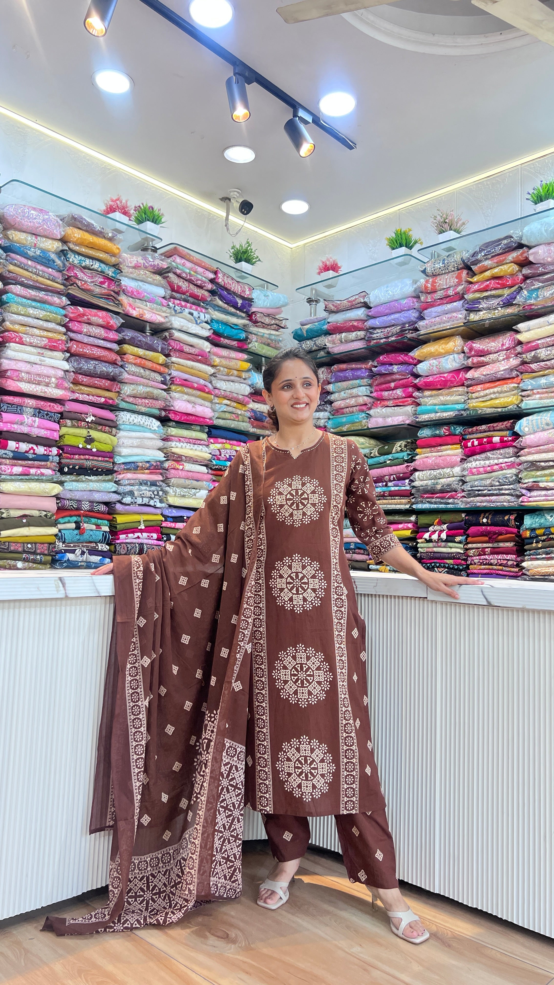 Designer jaipur printed cotton suit ( gj 11767 )