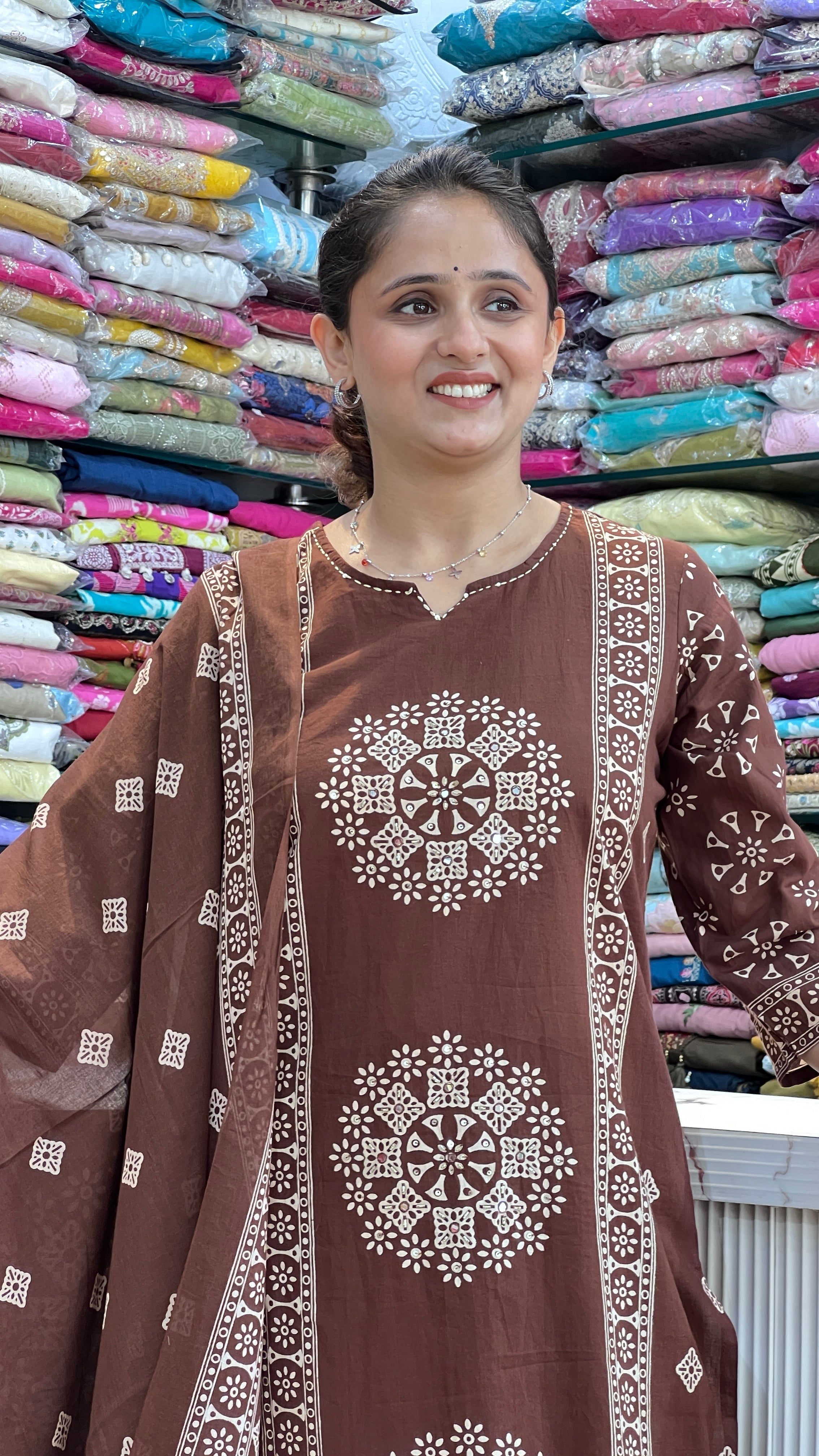 Designer jaipur printed cotton suit ( gj 11767 )