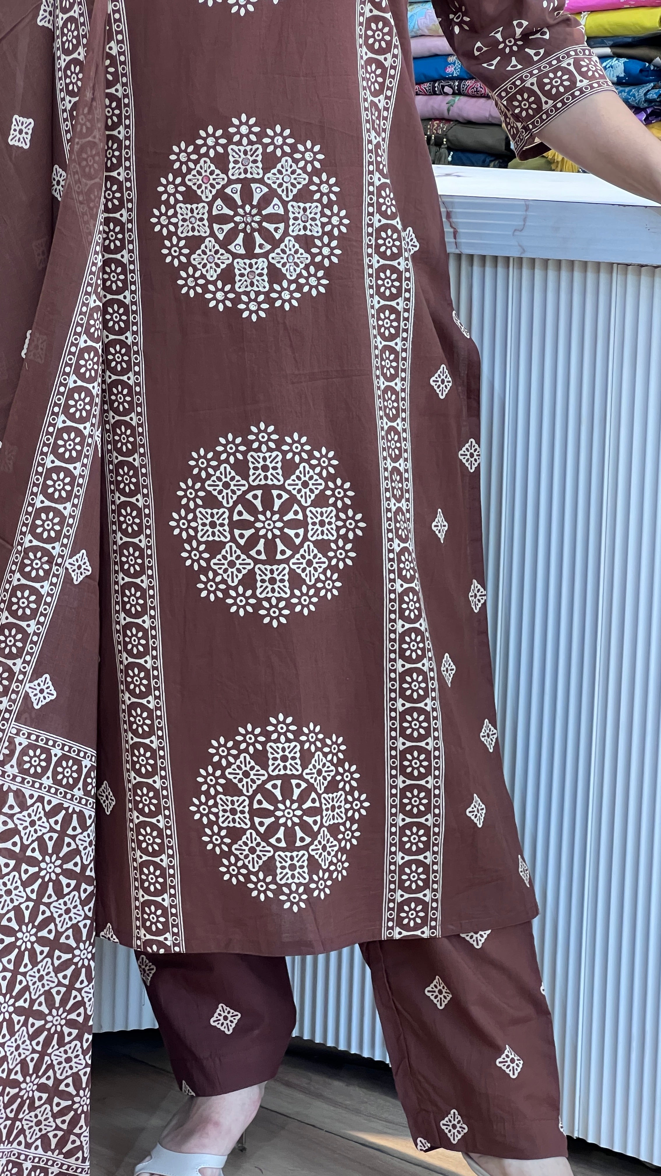 Designer jaipur printed cotton suit ( gj 11767 )