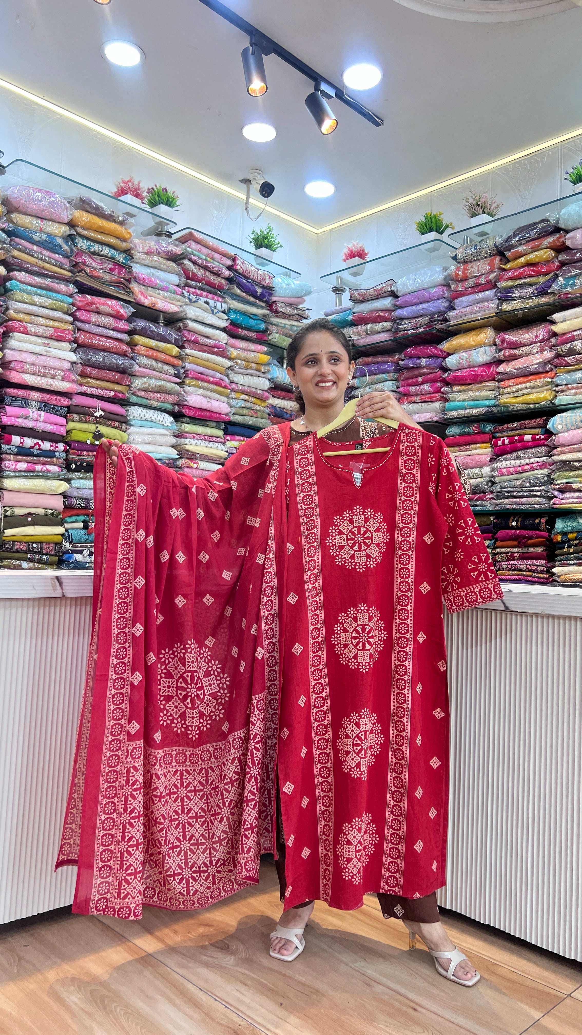 Designer jaipur printed cotton suit ( gj 11767 )