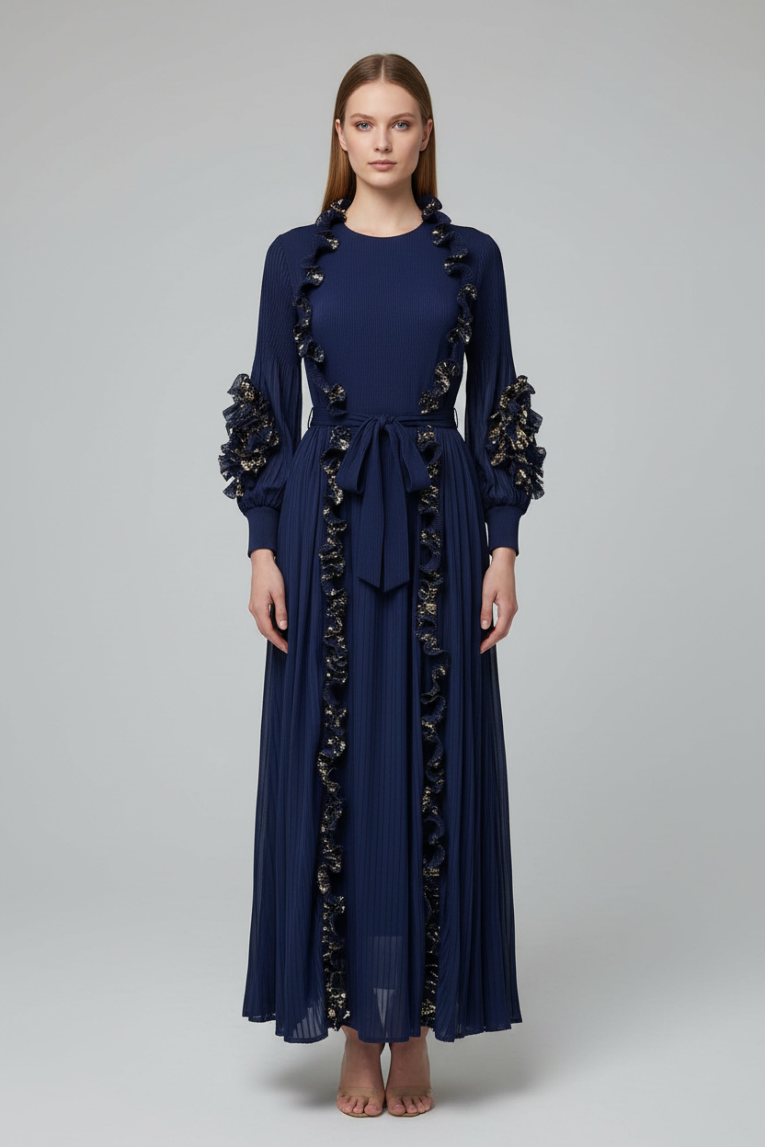 Imported High-Stretch Sleeveless Inner Dress & Long Shrug Set | Universal Fit S-3XL