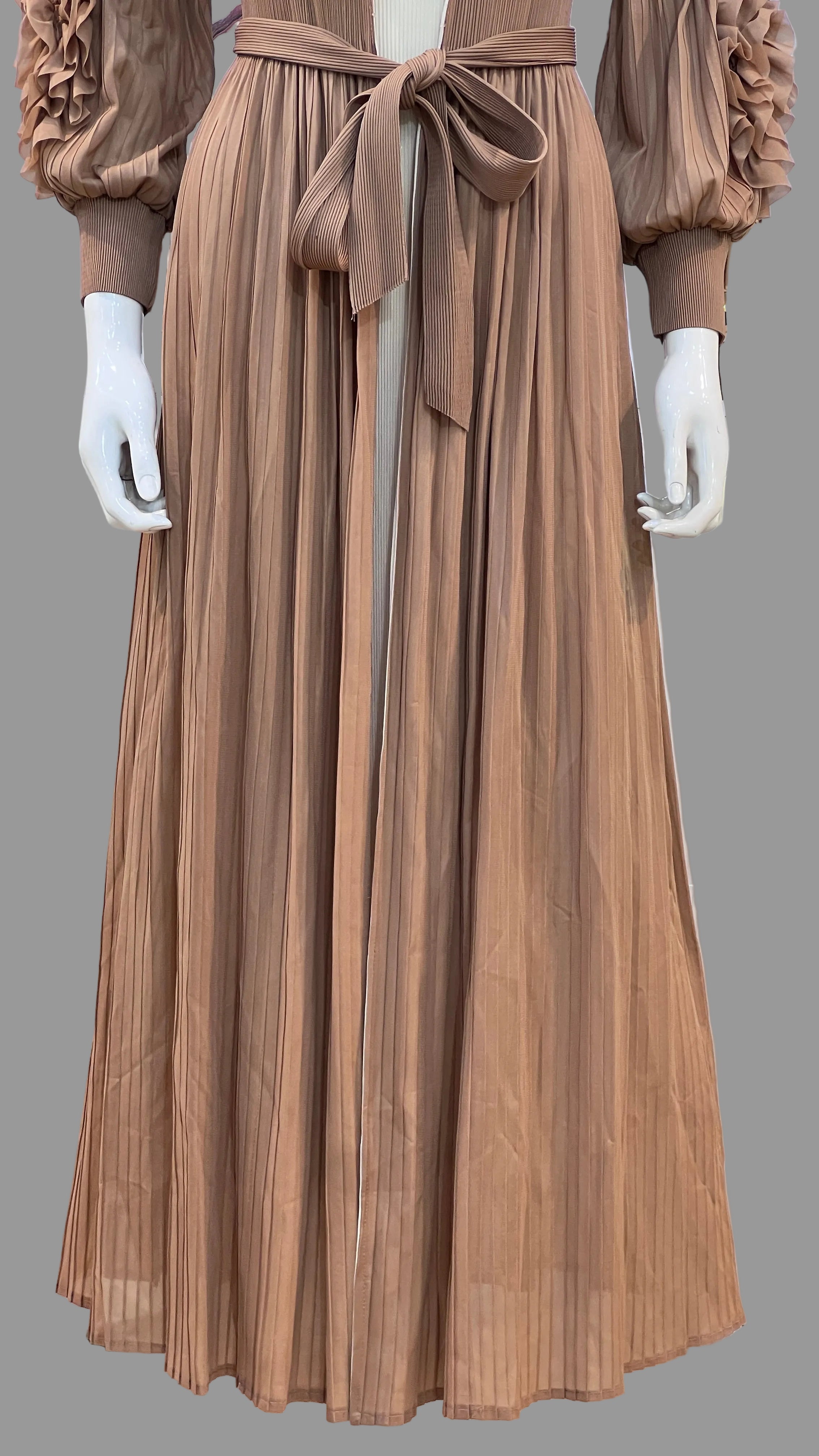 Premium Imported 2-Piece Long Dress with Shrug | Super-Stretch (Fits S to 3XL)