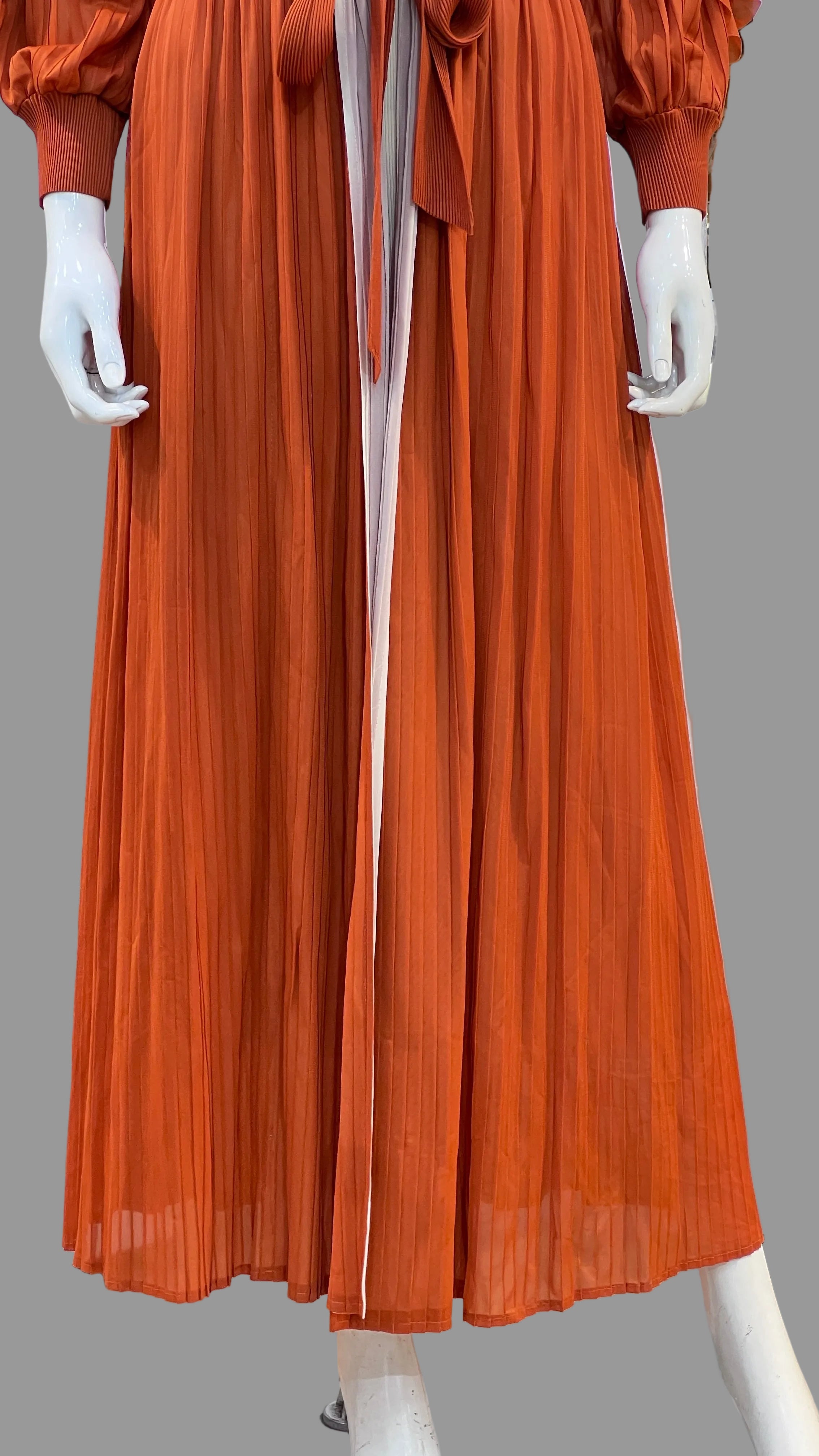 Premium Imported 2-Piece Long Dress with Shrug | Super-Stretch (Fits S to 3XL)