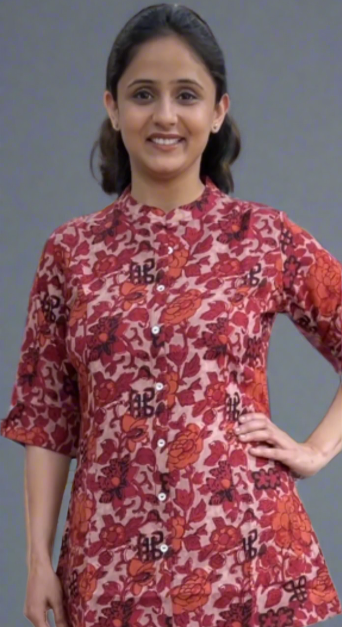 front button short kurti