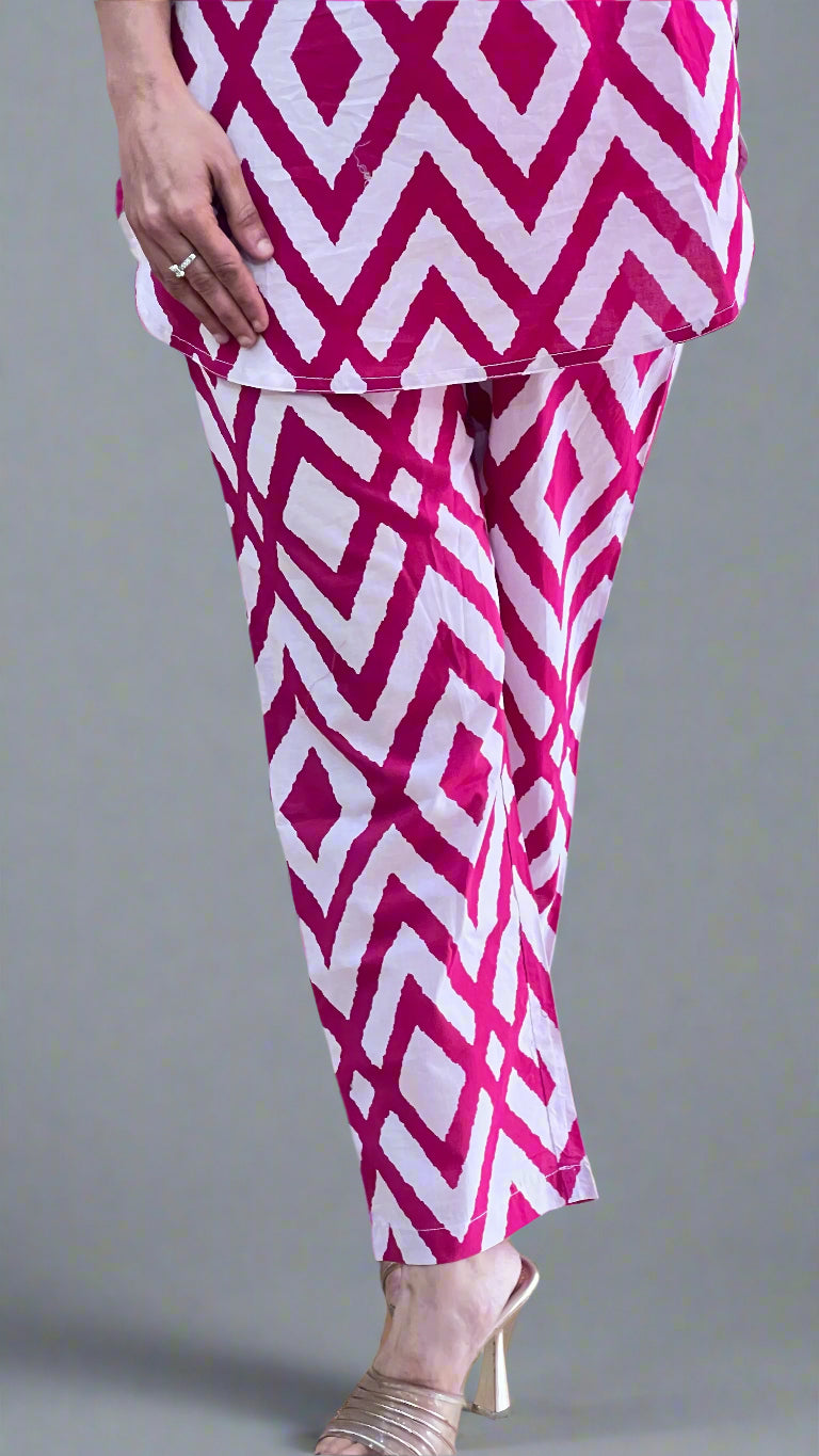 pure cotton short cord set