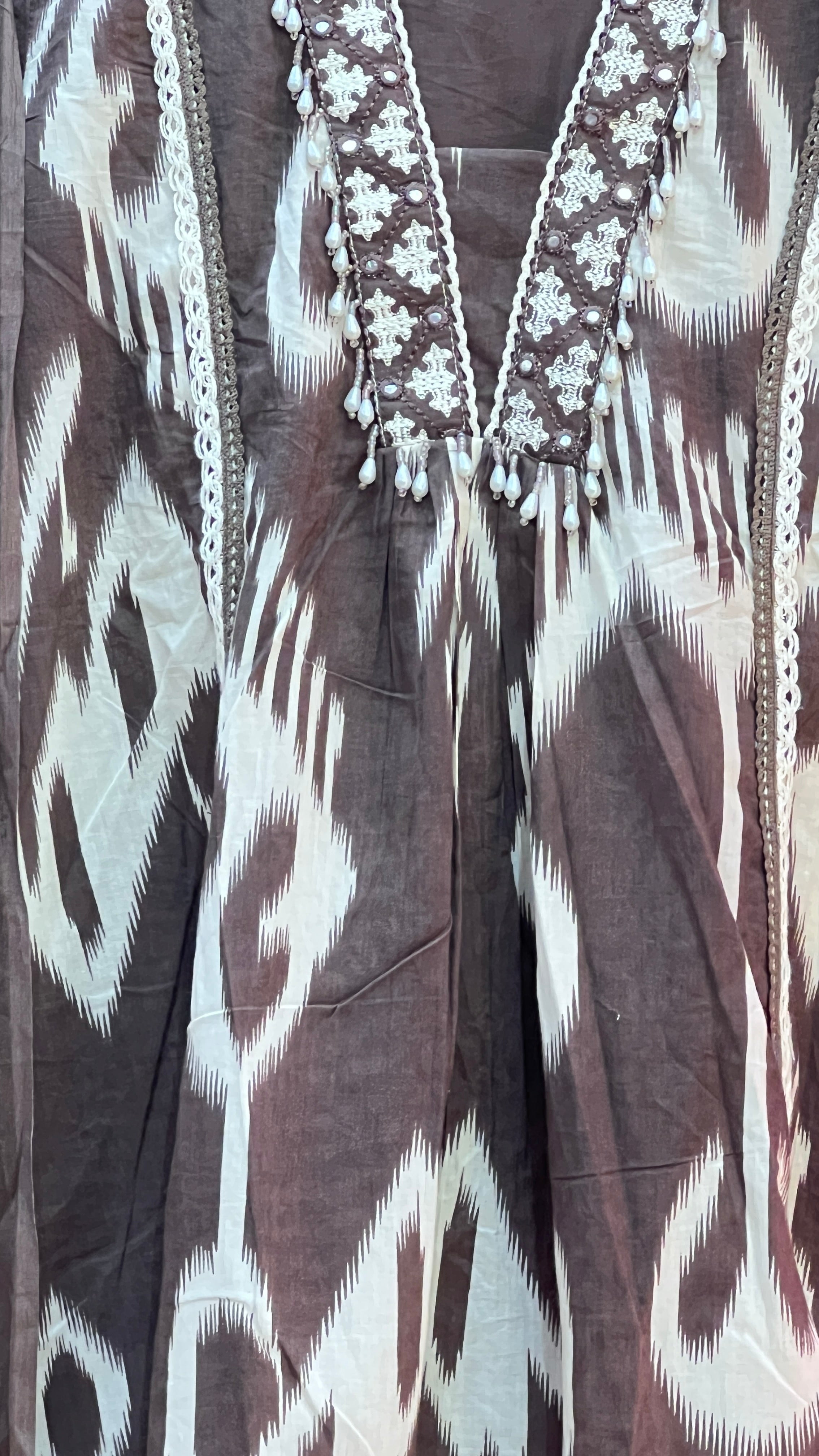 anhya a line printed suit