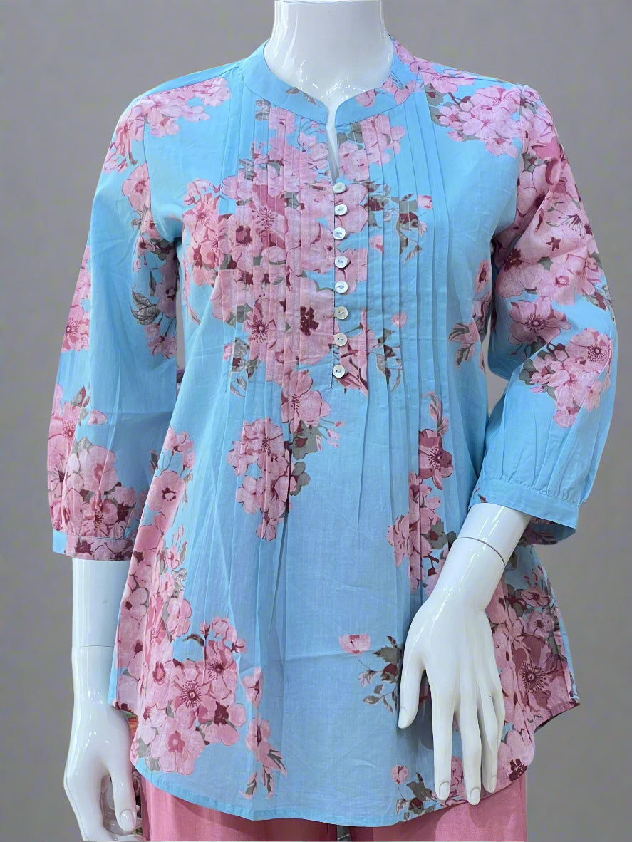 pure cotton short kurta