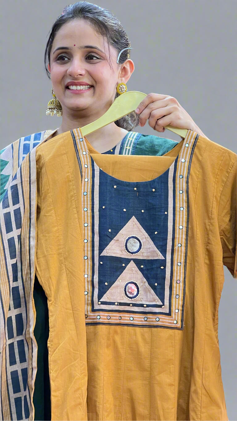 avya south cotton anarkali suit