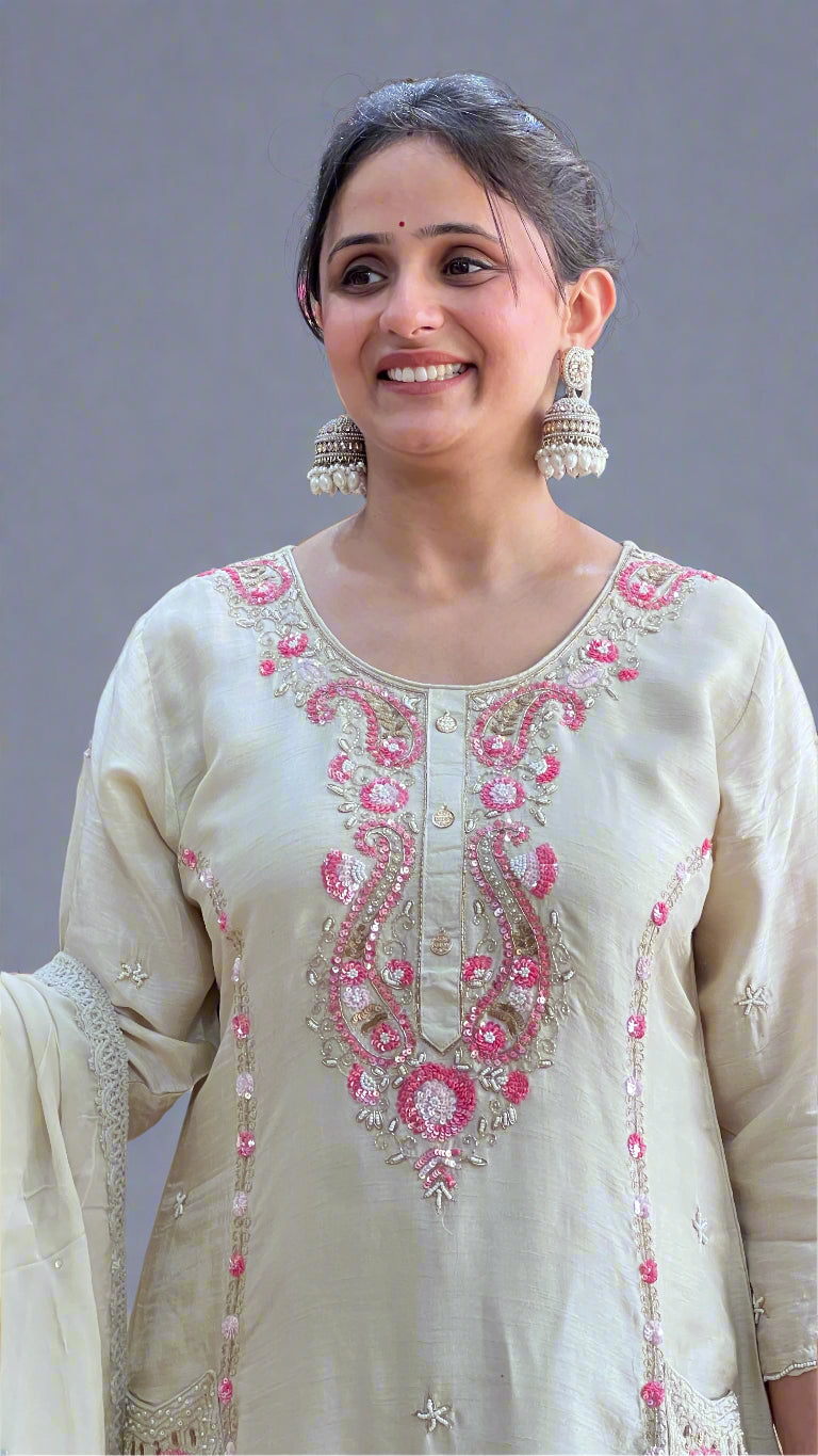 Jas hand embroidered suit