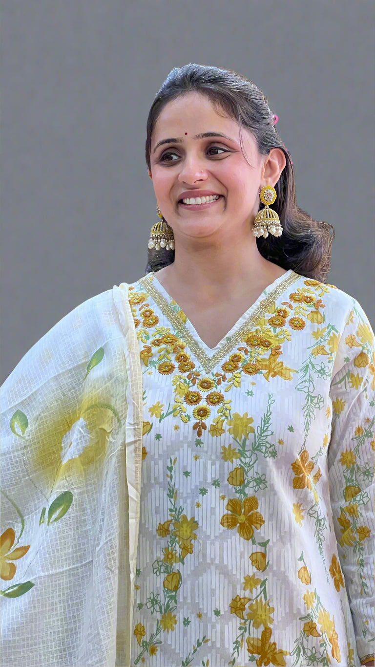 ava pure cotton suit