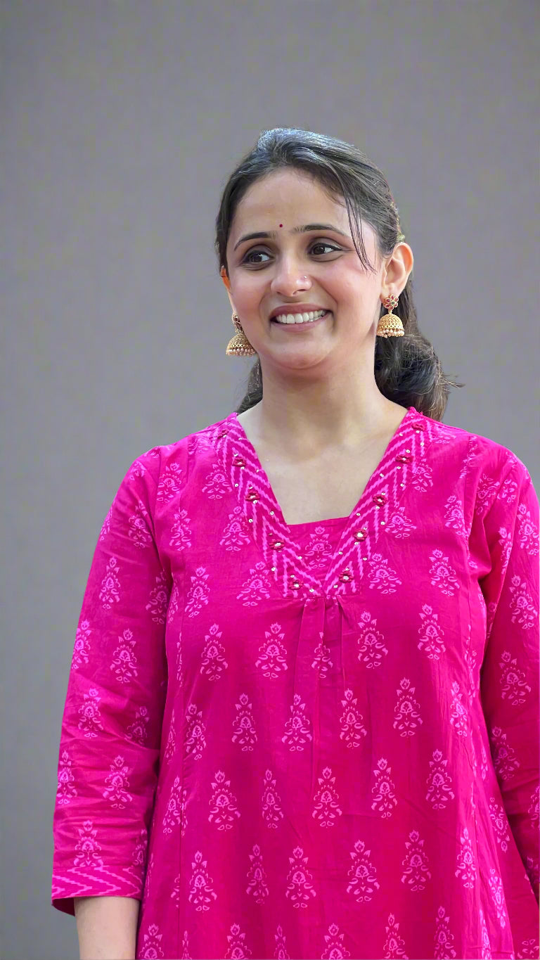 Aline v neck cotton suit