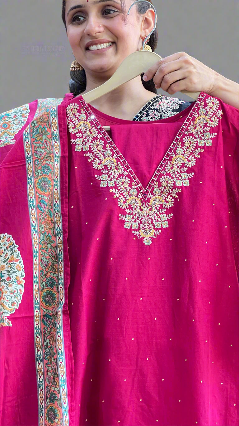asmhe v neck embroidered suit