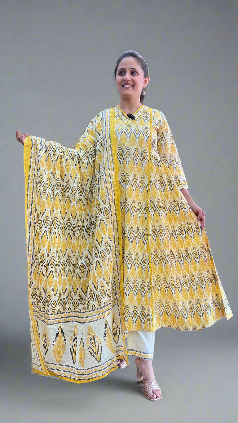 alva aline printed suit