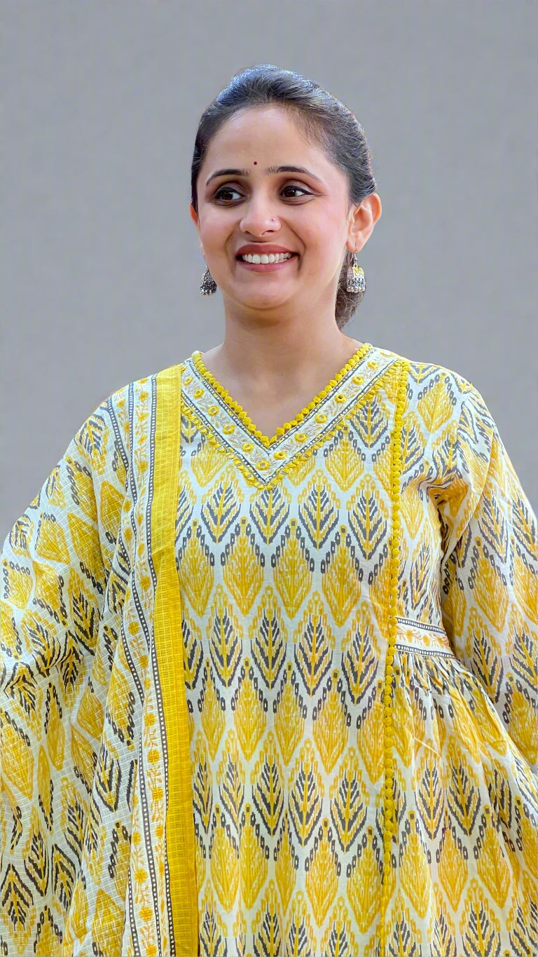 alva aline printed suit