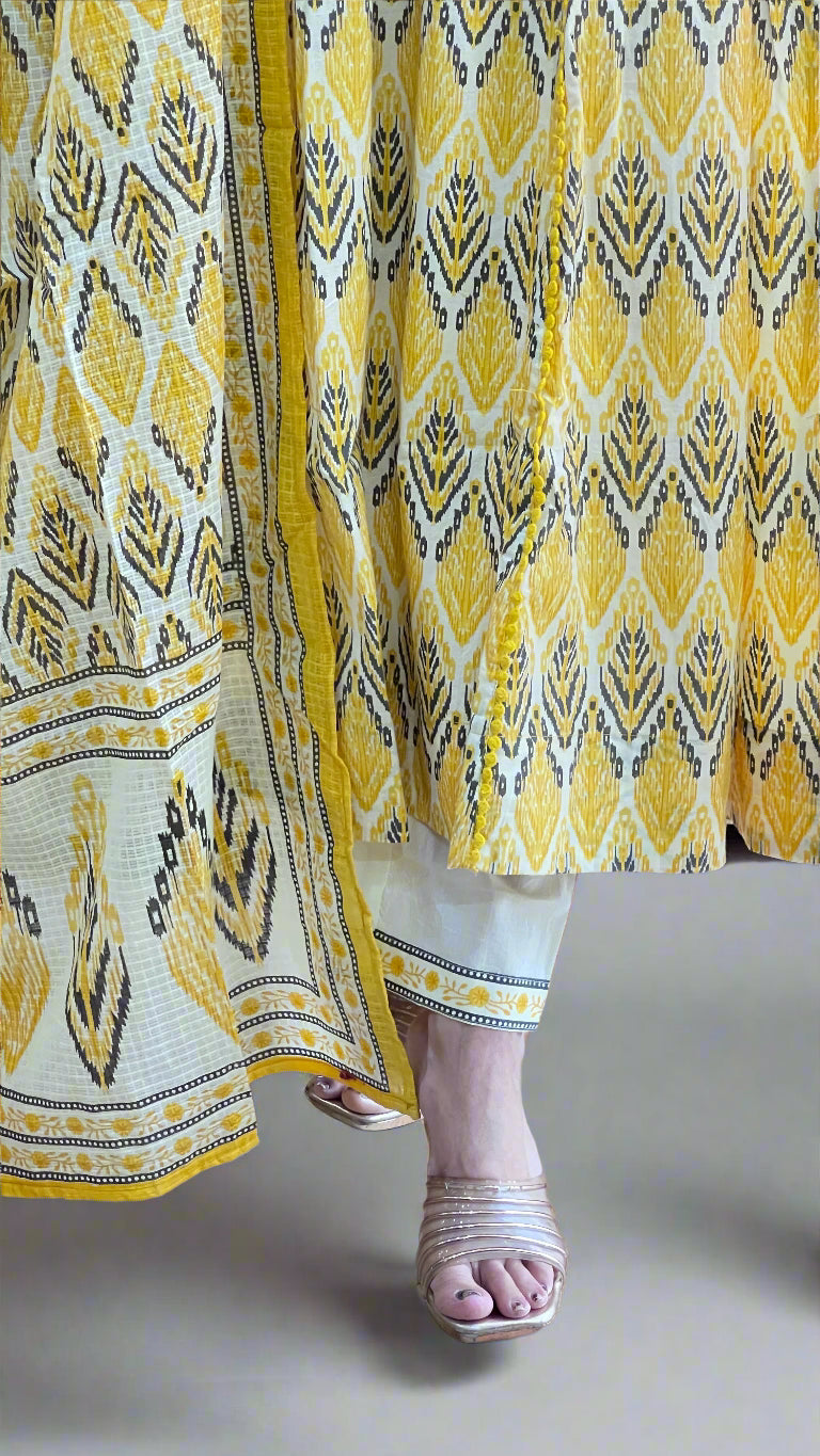 alva aline printed suit