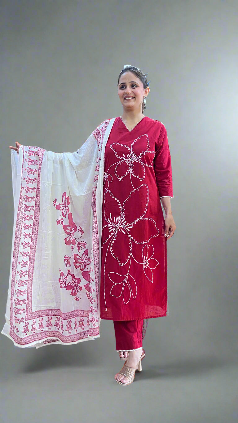 awanvi thread work suit