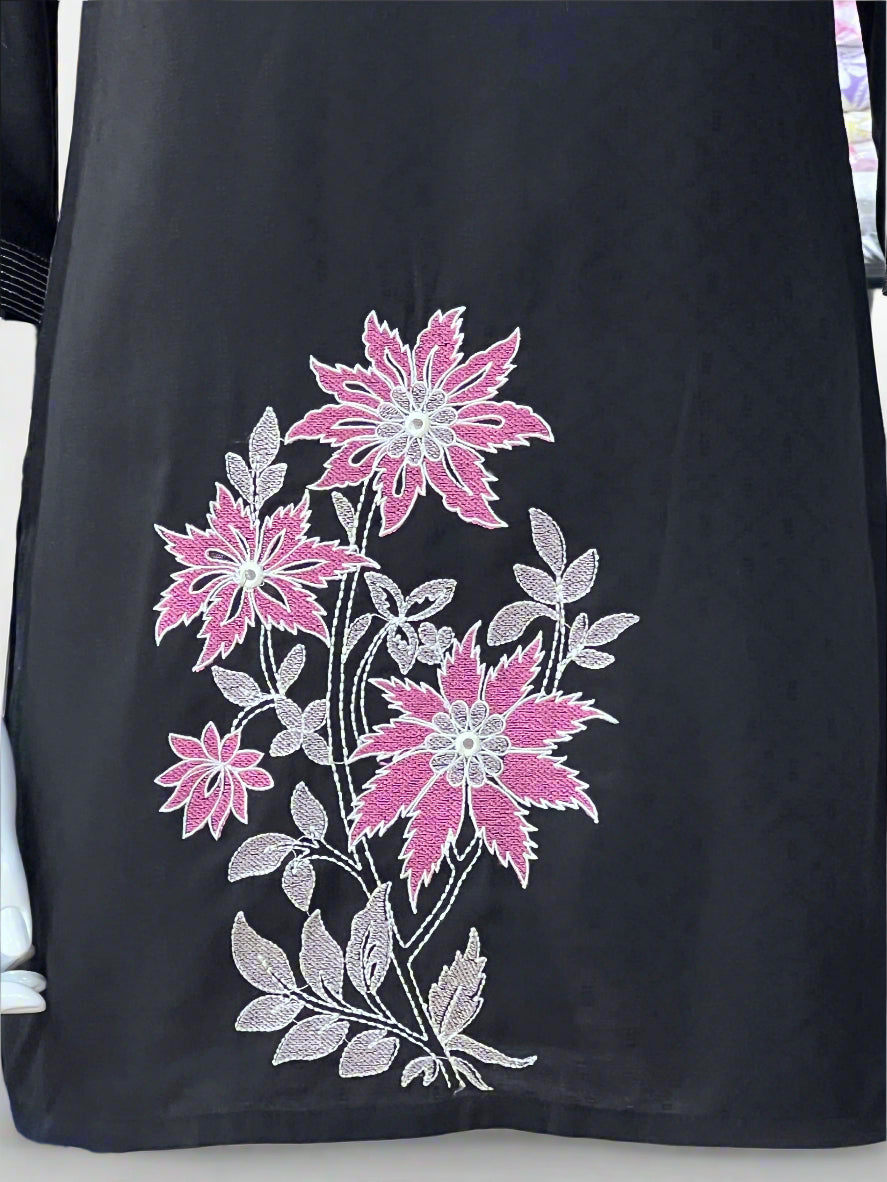 short embroidered kurta - sh 75767