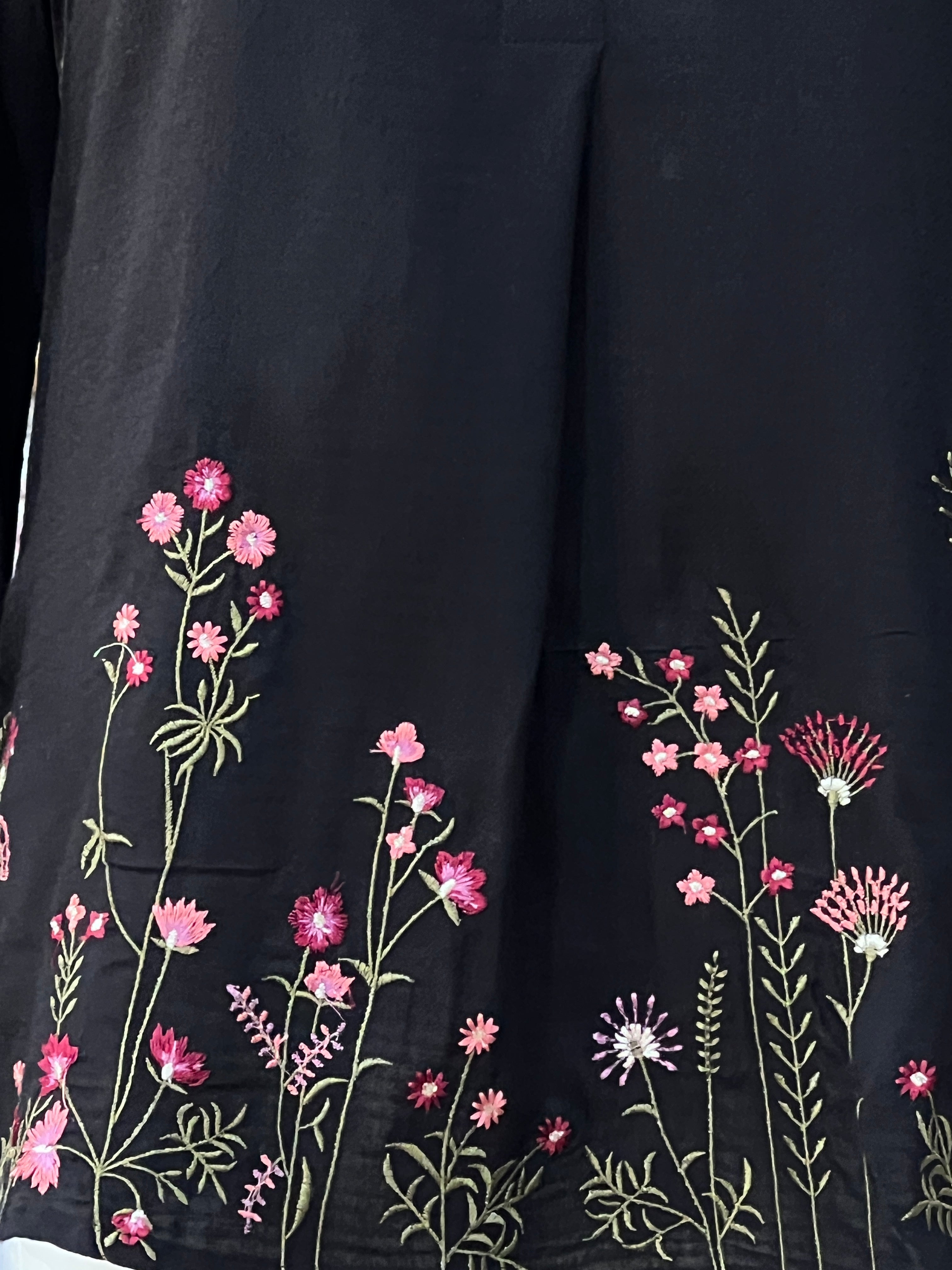 short embroidered kurti - sh 76167