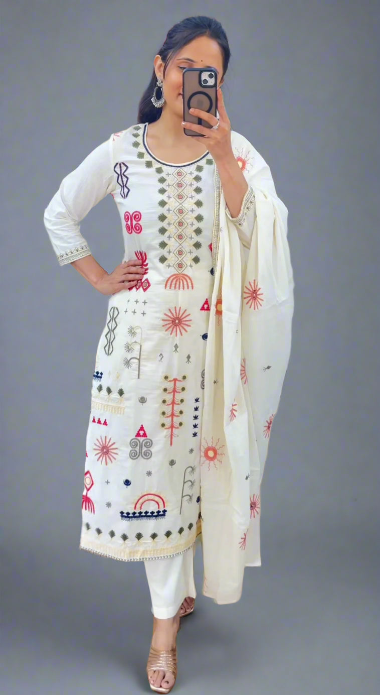 Athani multi thread work suit
