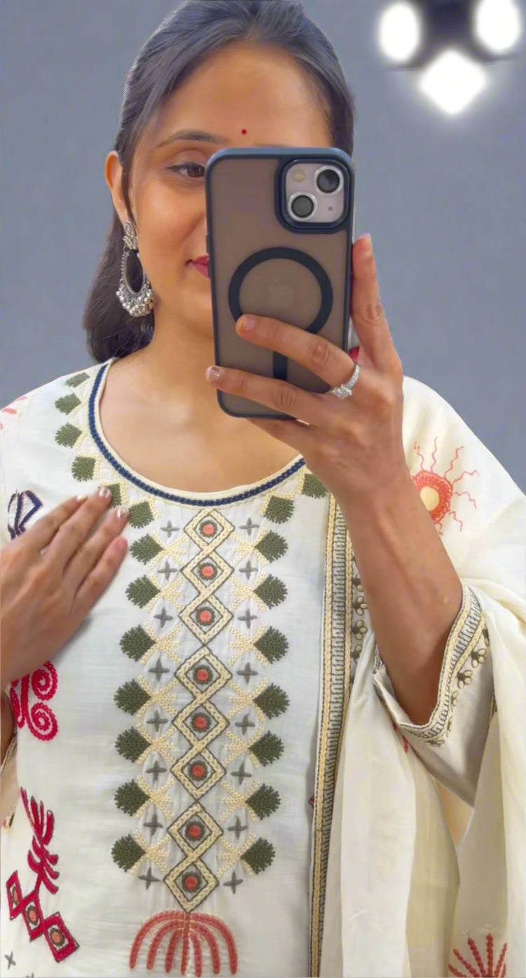 Athani multi thread work suit