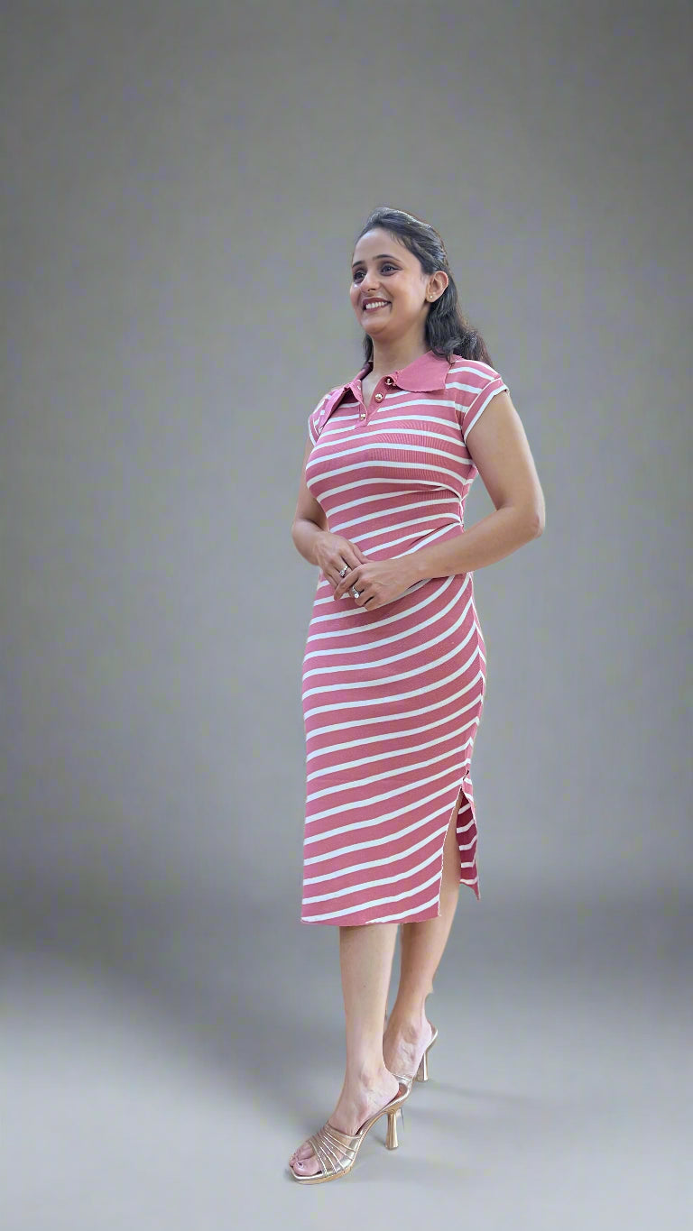 polo collar dress