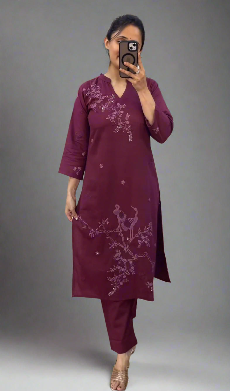 anchu embroidered cord