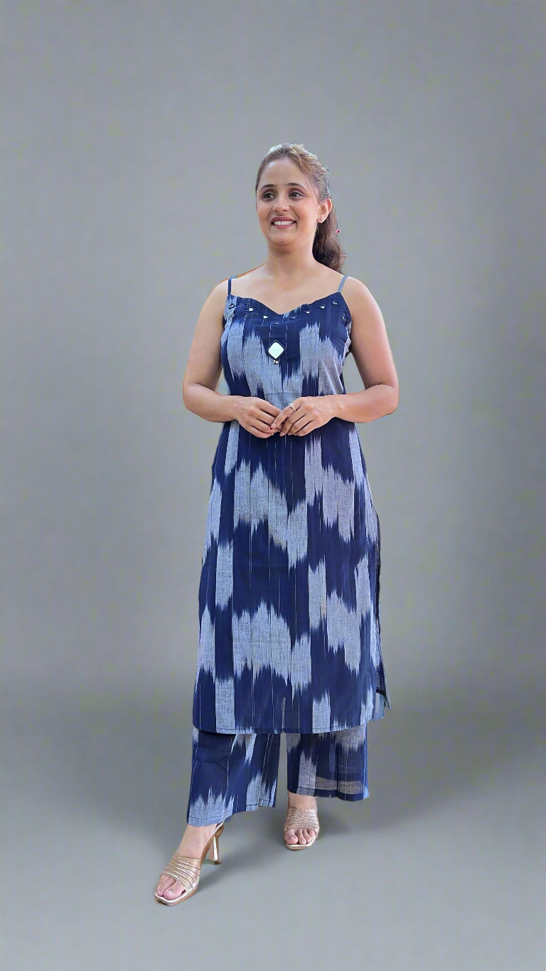 ikkat printed cords (without sleeves)