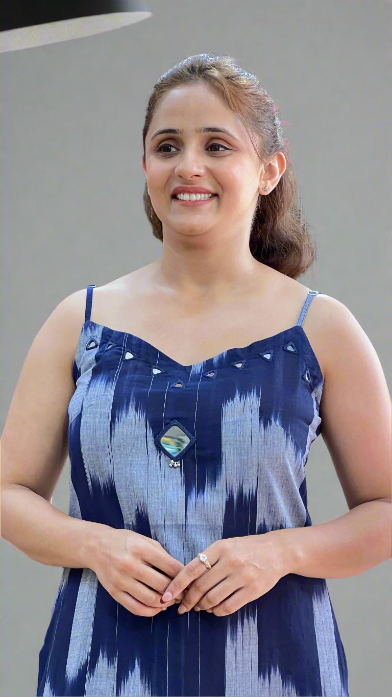 ikkat printed cords (without sleeves)