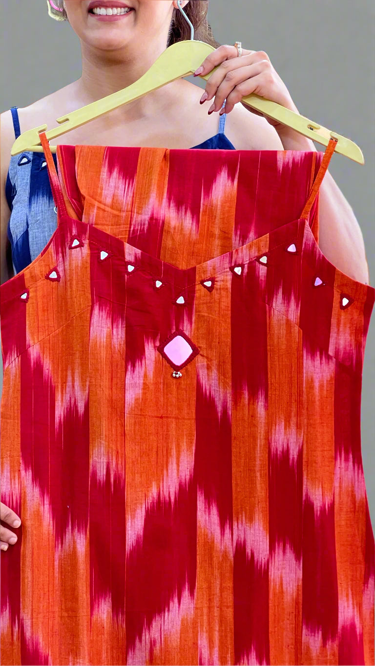 ikkat printed cords (without sleeves)