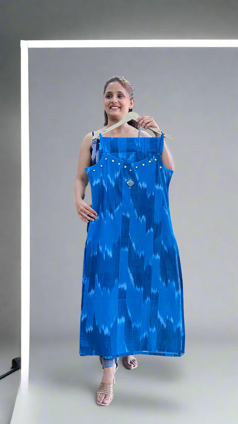 ikkat printed cords (without sleeves)