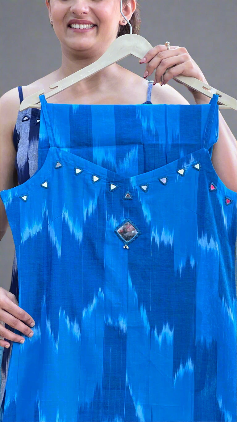 ikkat printed cords (without sleeves)