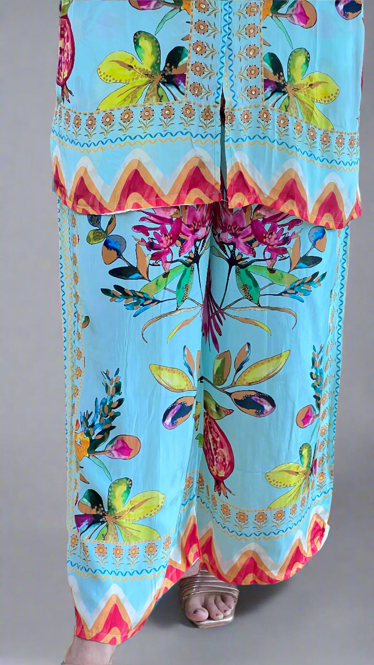 pure crape cord set ( digital print )