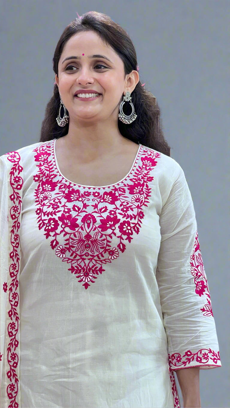 Embroidered pakistani suit